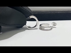 diamante fino luxuoso do ouro de Messika 18k dos brincos do diamante do ouro da joia