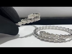 Ouro maciço Diamond Jewelry Luxury Hk Setting real da joia 18k da parte alta de Bvlgari