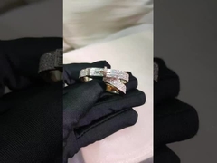 Final Custom sólido 18k ouro joalheria anel real diamante joalheria alta marca