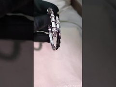 Jóias personalizadas de ouro de 18 quilates elegantes de ouro branco personalização de joias de alta qualidade