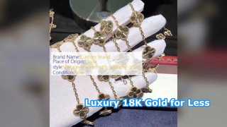 Pulseira vintage de ouro 18K joias personalizadas de luxo