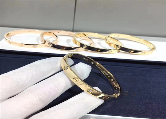 Real Au750 Gold Brand Bracelet Love Unisex 0.42 Carat Iconic Screw best jewelry manufacturer in china
