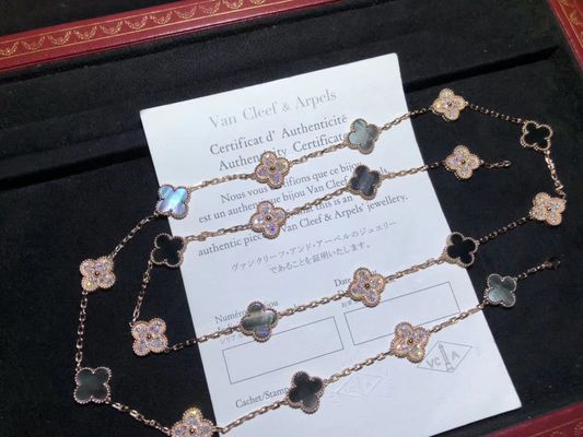 custom jewelry Rose Gold Diamond Custom Brand Jewelry , Vintage  Necklace 20 Motifs Gold Jewelry Supplier