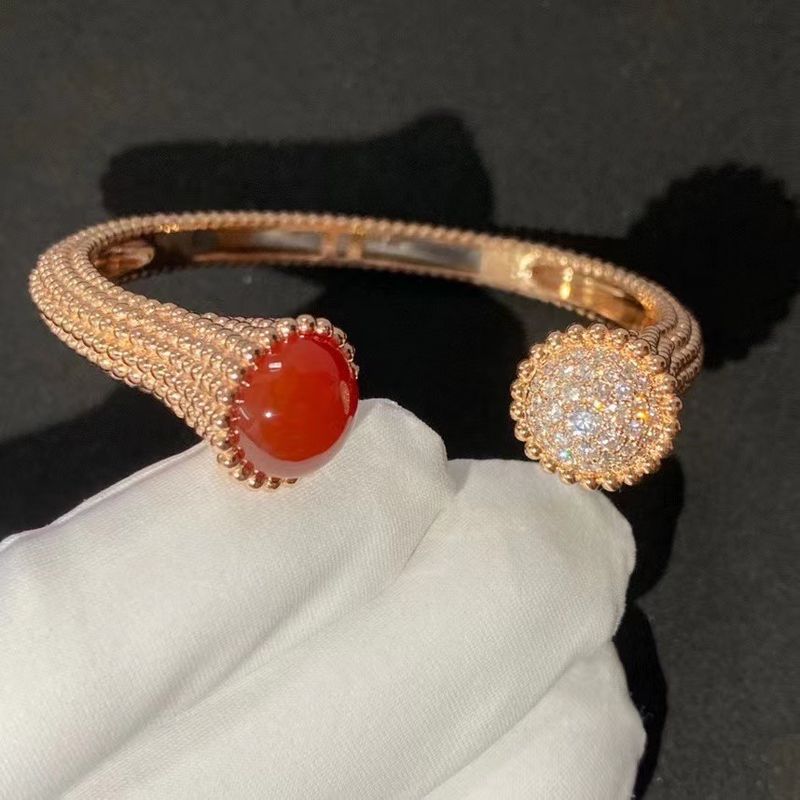 Luxurious Diamond Custom Brand Jewelry With Lobster Clasp Rose Gold Bracelet