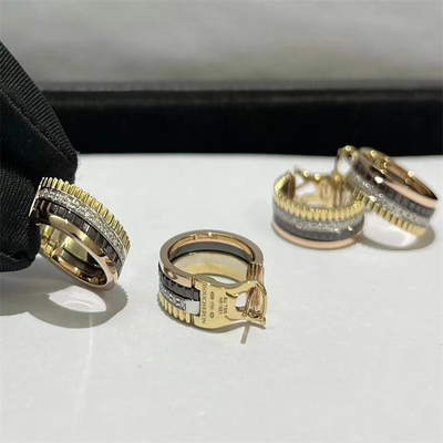 Custom VVS Diamond High End Aurélios de Ouro Redondo Corte de Ouro Jóias de diamante