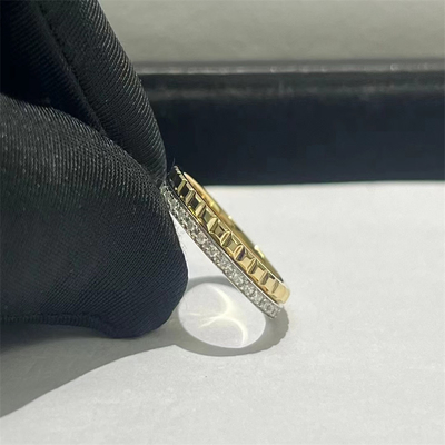 Luxo Melhor Qualidade Diamante HK Jewelry Custom 18k Gold Diamond Ring