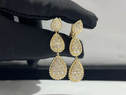Joia luxuosa do tipo do desejo da joia de Real Diamond Jewelry Luxury Diamond Earrings do fabricante da joia de China
