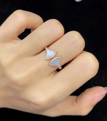 Premium Quality Luxury 18K Gold Diamond Ring Custom Jewelry Divas Dream Ring Anéis de ouro e diamantes