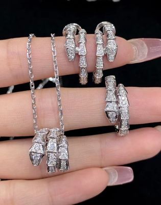 Joalharia de alta performance de luxo de marca diamante pedra preciosa oval com acabamento polido