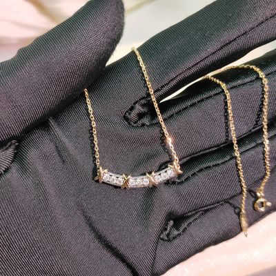 Luxo Ouro Real 18k Diamante Joias Moderno Desenhos