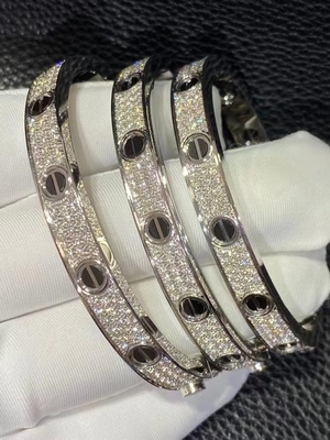Brand De Love Bracelet N6032417 Namorada Luxo Diamante Joalharia Joalharia Love Bracelet 18k Ouro Branco