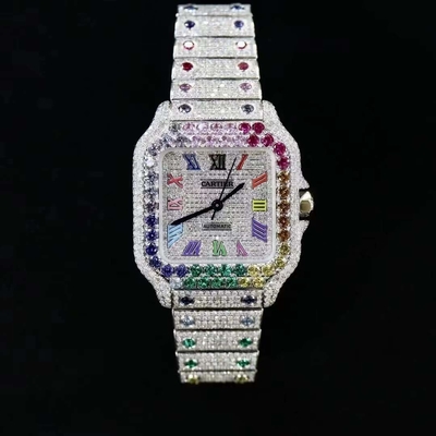 vvs1 g relógio de choque relógios Iced Out Diamond relógios Hip Hop Bling jóias caixa de gelo jóias relógios de diamante para homens