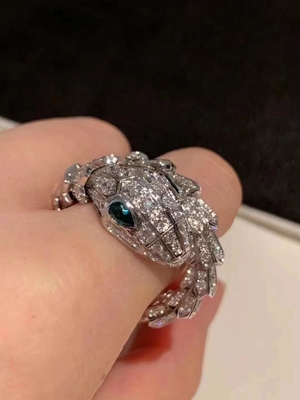 ISO9001 Vvs Diamante 18K Ouro Anel Diamante Joias de luxo